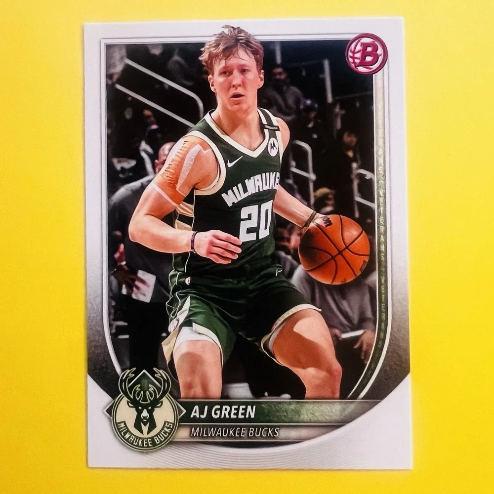 2025-26 Topps Bowman Basketball AJ Green #164 Milwaukee Bucks‎ Rookie Card